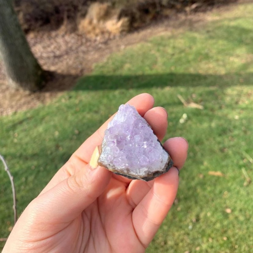 Amethyst crystal cluster